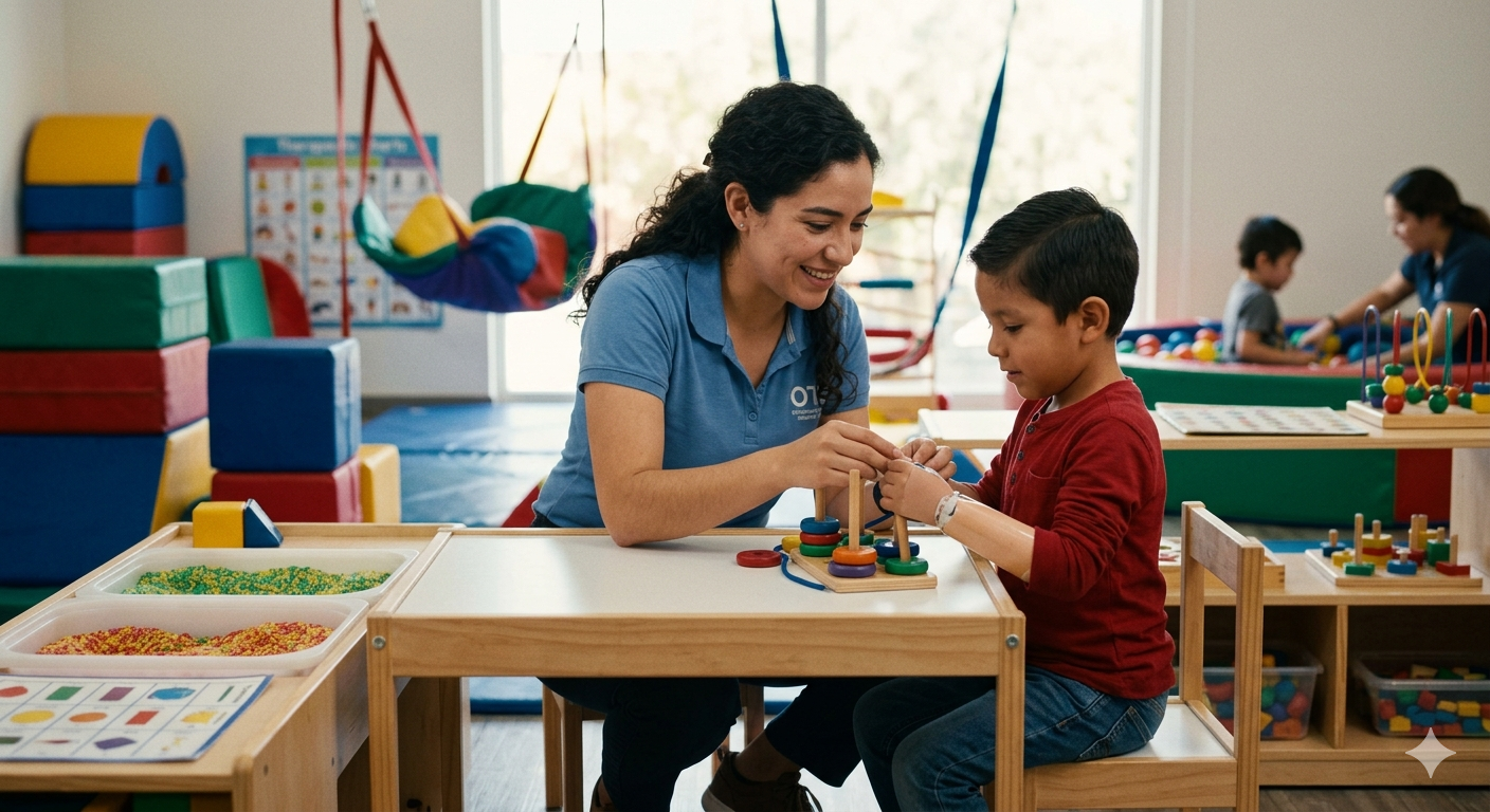 Niños en terapia ocupacional